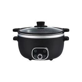 George Home GSC701BB-20 Digital Slow Cooker Non-stick Coating 6L 240w Black