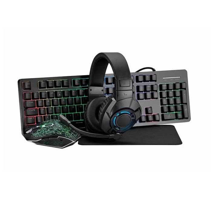 Asda Tech ATA23HO001A 4-in1 Gaming Kit Headset Wired Mouse Keyboard ...
