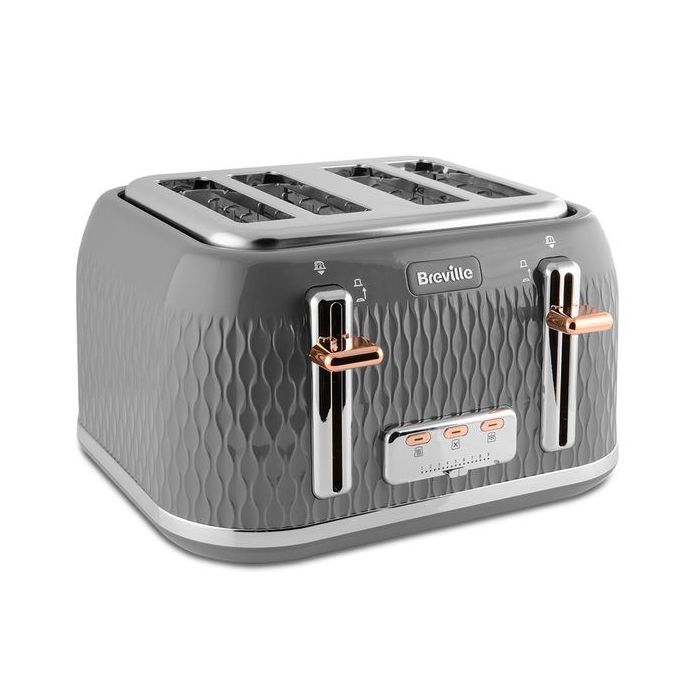 Breville VTT702 4 Slices Toaster 2000 Watt Power Capacity - CREAM 220-240  Volt 50 Hz NOT FOR USA