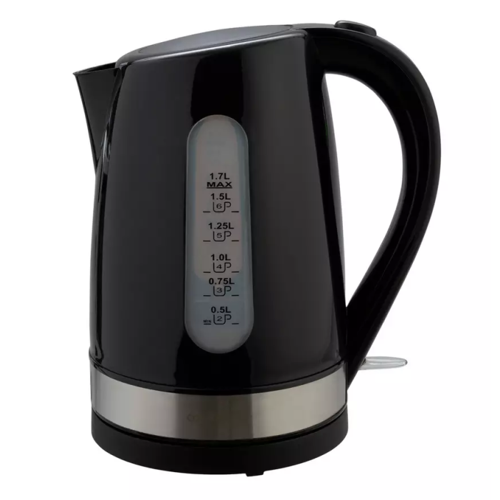 Cookworks WK8329A78 Jug Kettle with Anti-limescale Filter 3000w 1.7L Black