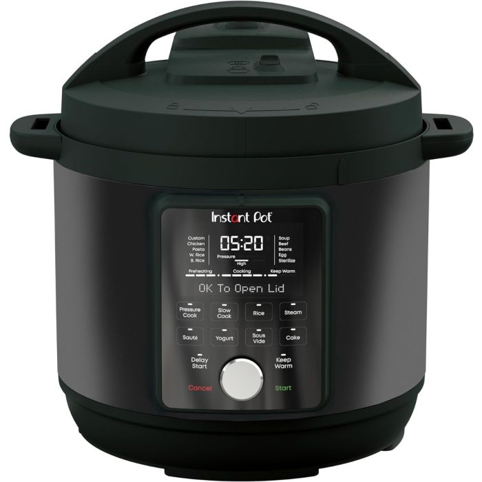 Instant Pot DPPC604 Duo Plus Whisper Multi-Cooker Smart 9-in-1 5.7L Black