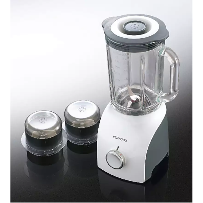 Kenwood BLP607WH Blend X Classic Glass Jug Blender 2L 800W White Grey