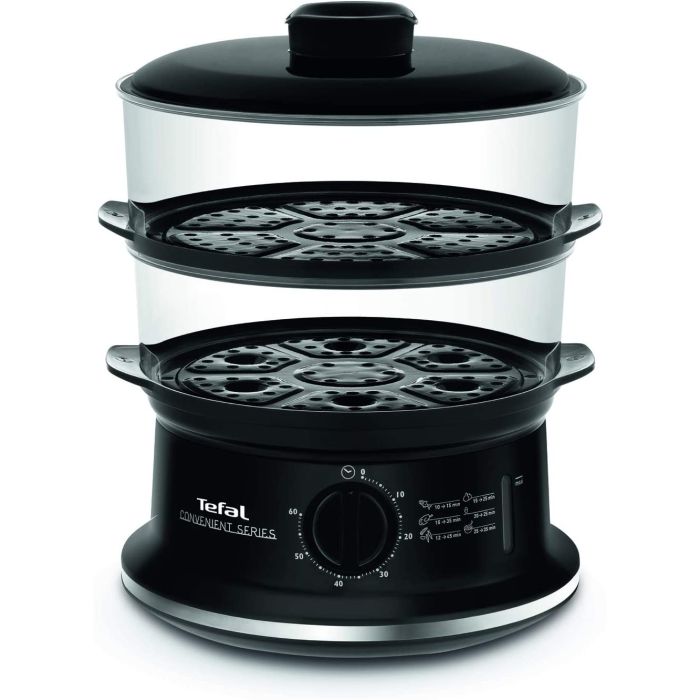 Tefal VC140165 Food Steamer Convenient Electric 2 Tiers Steamer 6L 900W