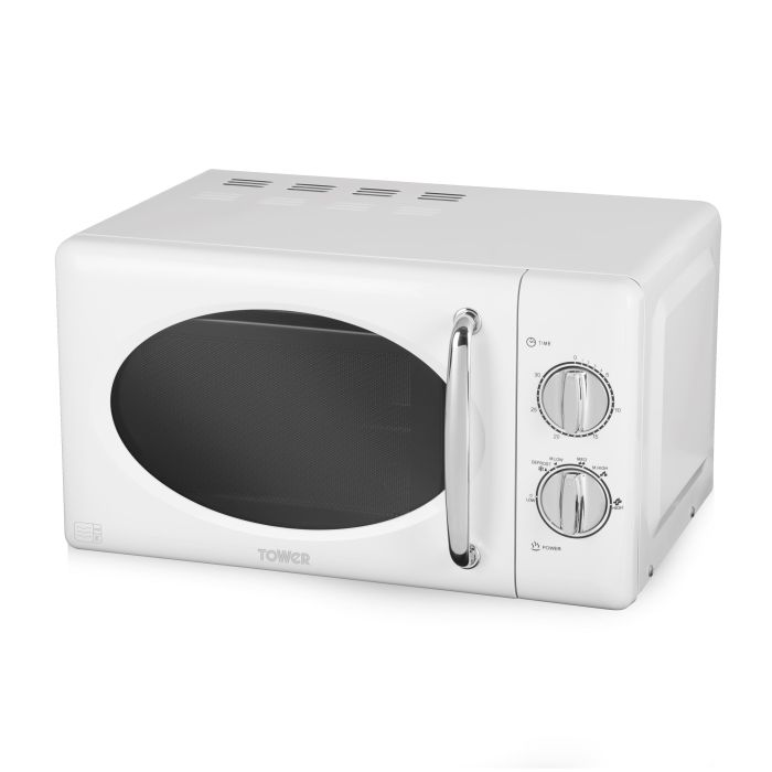 Tower T24017 NEW 800w Microwave Oven Manual Stainless Steel Interior