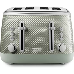 Delonghi Luminosa CTL4003GR 4-Slice Toaster Twill Green 1600W