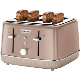 Kenwood TFP10.A0BW 4-Slice Toaster Elegancy Reheat Function 1800W Mocha