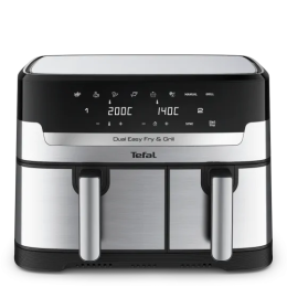 Tefal EY905D40 Dual Drawers Air Fryer & Grill 8.3L Easy Fry Stainless Steel