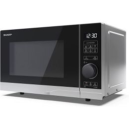 SHARP YC-PS204AU-S 20L Microwave Oven Silver 700W with 10 Power Levels