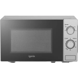 Igenix IGM0820SS Microwave Oven 20L Manual Freestanding 800W Stainless Steel