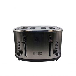 Russell Hobbs 26290 NEW 4 Slice Toaster Defrost Function Stylevia 1670w Silver