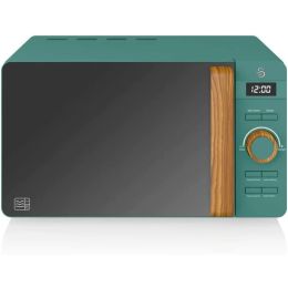 Swan SM22036LGREN 800w Microwave Oven with Digital Control 20L Slate Green