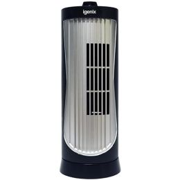 Igenix DF0020 Oscillating Mini Tower Fan 2 Speed Settings 12 Inch White