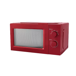 George Home GMM201R Manual Microwave Oven 17L Defrost Function Red