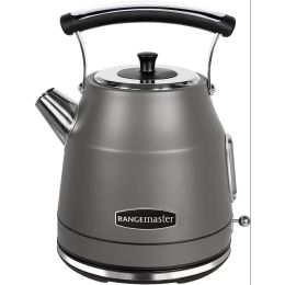 Rangemaster RMCLDK201GY Traditional Kettle Quick & Quiet Boil 1.7L 3000w Grey