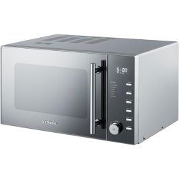 Vytronix Digital Microwave Oven 900W 25L 10 Power Level Freestanding Grey/Silver