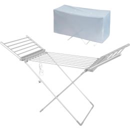 Igenix IGHA01220S Heated Clothes Airer Holds 15kg Cover for Efficient Drying