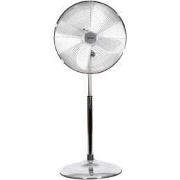 Igenix DF1660 Pedestal Fan 16 Inch 3 Speed Settings 55W Chrome