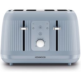Kenwood TFP09.000BL 4 Slot Toaster Defrost and Cancel Functions1800W Stone Blue
