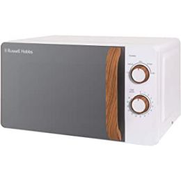 Russell Hobbs RHMM713 NEW Compact Solo Microwave Oven Scandi 17L 700w White