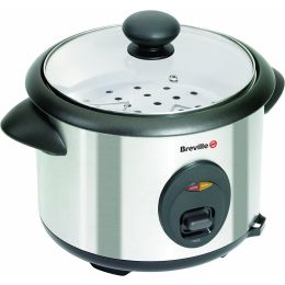Breville ITP181 Rice Cooker and Steamer 1.8L 700W Non Stick Bowl Stainless Steel