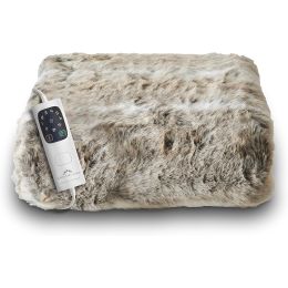 Dreamland 16710 Heated Blanket Single Intelliheat Technology Alaskan Husky Grey
