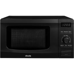 Abode AMD2002B Digital Solo Microwave Oven with 5 Power Levels 700w 20L  Black