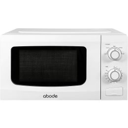 Abode AMM2001-M Compact Solo Microwave Oven Defrost Function 700w 20L White