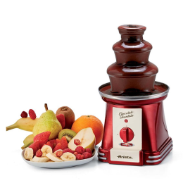 Ariete 2962 Party Time Chocolate Fountain Vintage Style 500Gr Capacity 90w Red