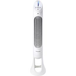 Honeywell HYF260E4 Oscillating Tower Fan with 5 Speeds & Timer QuietSet White 