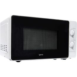 Igenix IG2081 800w Solo Manual Microwave Oven with 5 Power Levels 20L White