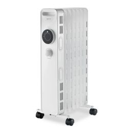 Igenix IG2615 1500w Oil Filled Radiator with Overheat Protection White