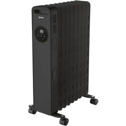 Igenix IG2621BL 2000W Digital Oil Filled Radiator with Overheat Protection Black