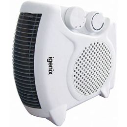 Igenix IG9010 2000w Fan Heater with 2 Heat Settings and Cool Air Setting White