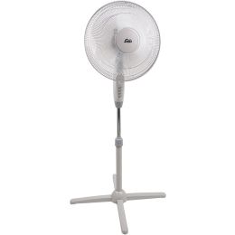 Solis 748 Stand Fan with Adjustable Height Quiet 3 Different Speeds 60w White