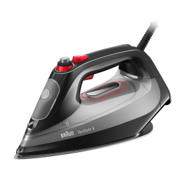 Braun SI9281 Steam Iron Vertical Steaming TexStyle 9 0.33L 3100w Black & Red