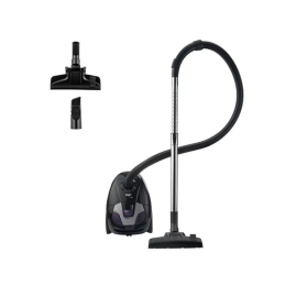 Bush VCB35B15C0A-1J7W-70 Bagged Cylinder Vacuum Cleaner Lightweight Hoover Black
