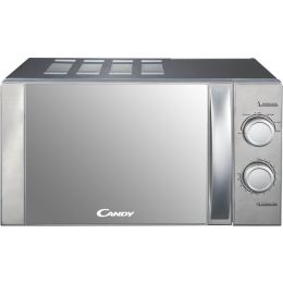 Candy CMW20MSS-UK Compact Solo Microwave Oven 6 Power Settings 700W 20L - Silver