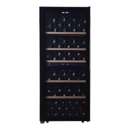 Cavecool Chill Sapphire Wine Cooler - 102 Bottles - Dual Zone - Black