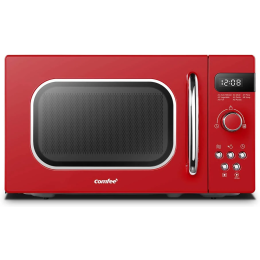 COMFEE CM-M202RAF(RD) Microwave Oven with 8 Auto Menus Retro Style 800w 20L Red