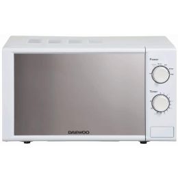 Daewoo SDA2084 800w Microwave Oven with Manual Control 6 Power Levels 20L White
