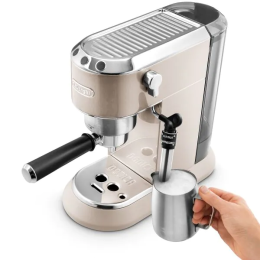 DeLonghi EC785.BG Manual Espresso Coffee Maker Dedica Metallics 1300w 1.1L Beige