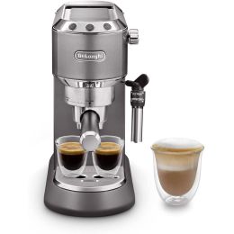 De'Longhi EC785.GY Basic Coffee Machine Pump Espresso Maker Dedica 1.1L Grey