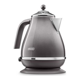 De’Longhi KBOT3001.GY Jug Kettle Icona Metallics Anti-limescale Filter 1.7L Grey