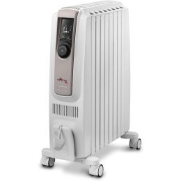 De'Longhi TRDSX40820E Digital Oil Filled Radiator Dragon 4 2000W White & Beige