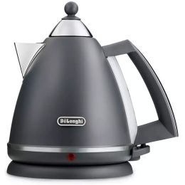 De'Longhi KBX3016.GY Jug Kettle with Anti-scale Filter Argento 1.7L 3000w Grey