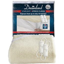 Dreamland 16568 Starlight Express Fleecy Electric Super King Heated Underblanket