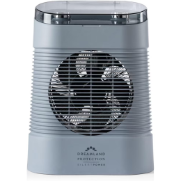 Dreamland 4039 Portable Fan Heater Silent Power Protection Space Heater Grey