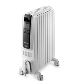 De’Longhi TRD40820E Dragon 4 Oil Filled Radiator 2000W Electric Heater White