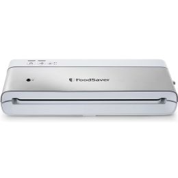 FoodSaver VS0100 Powervac Compact Food Vacuum Sealer Machine Silver & White