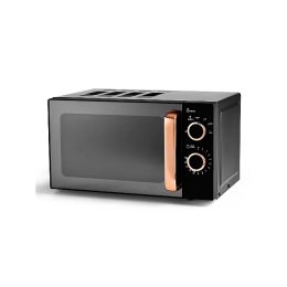 George Home GMM201RG-21 NEW 700w Manual Microwave Oven 17L Black & Rose Gold 